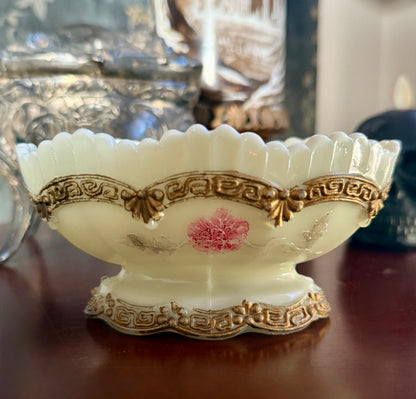 Northwood “Chrysanthemum Sprig” Custard Glass Bowl (1888)