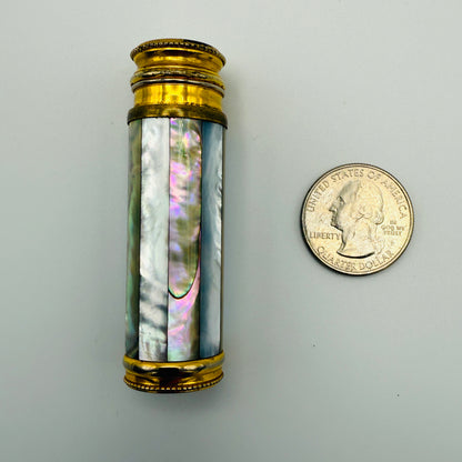 Antique French Mother of Pearl Perfume Bottle