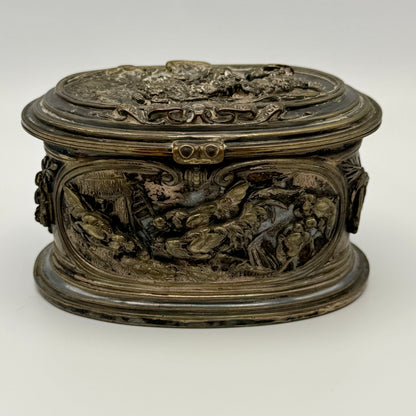 French Belle Époque Oudry Éditeur Wildlife Trinket Box c. 1880–1900