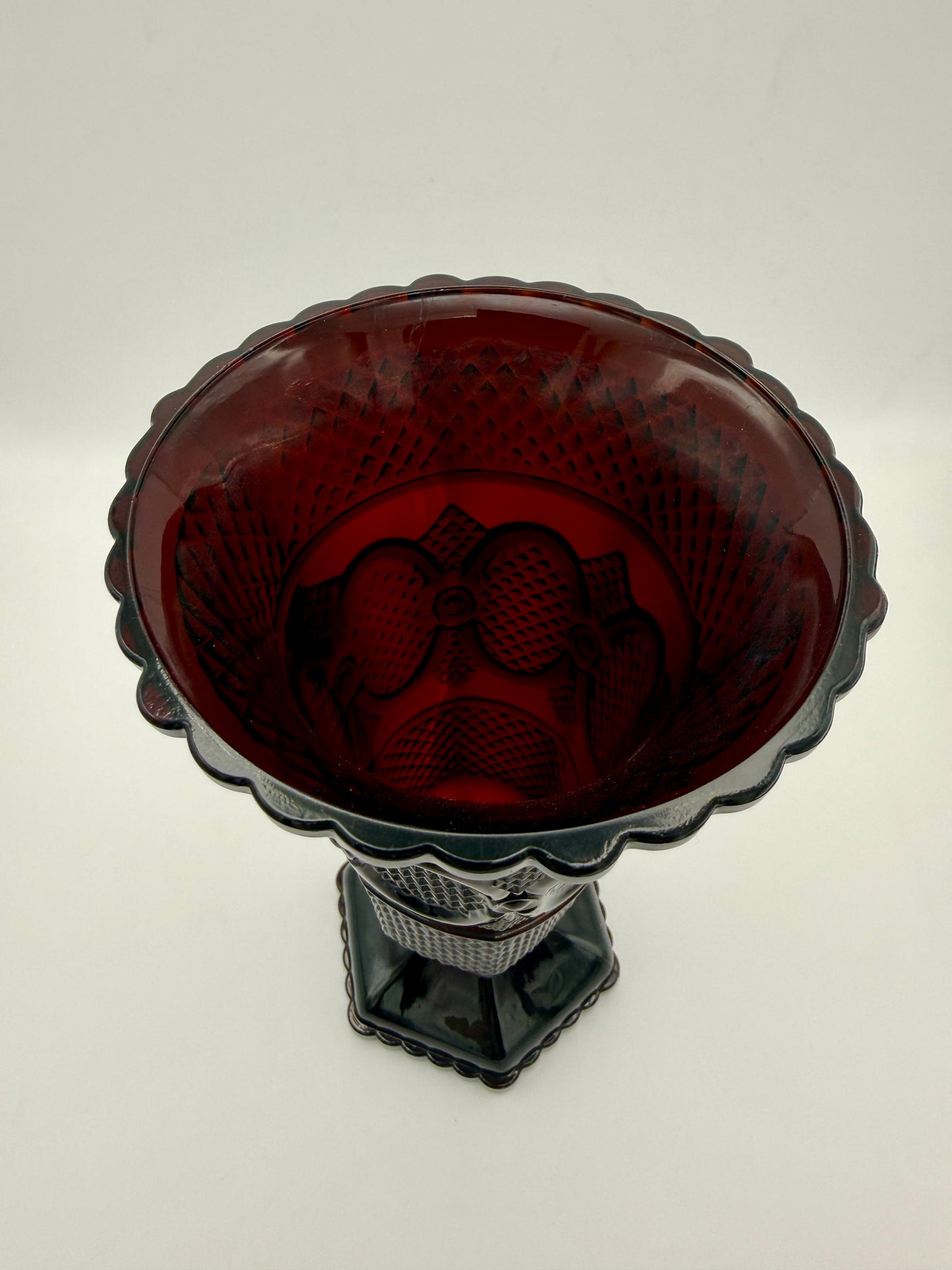 Avon Cape Cod Ruby Red Vase