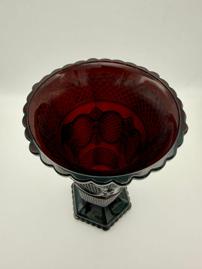 Avon Cape Cod Ruby Red Vase