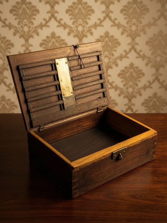 Rare Mid-19th Century Book Form Locking Box