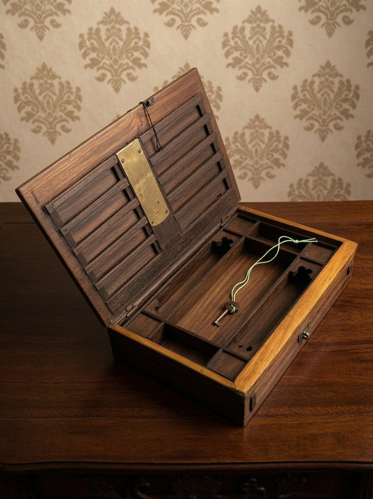 Rare Mid-19th Century Book Form Locking Box