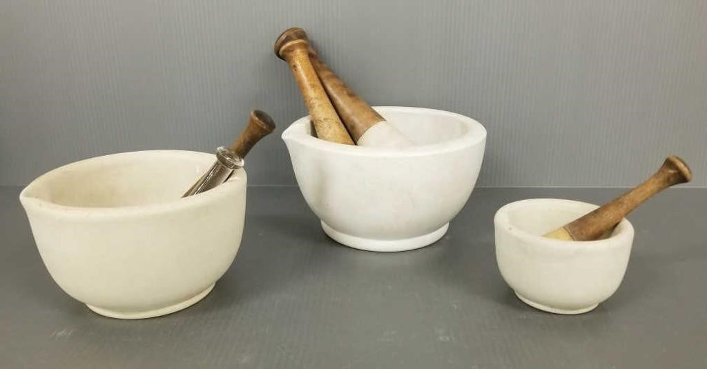 Antique Pharmacist Mortar & Pestles