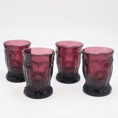 Amethyst Mosser Dahlia Pitcher + Glasses Set