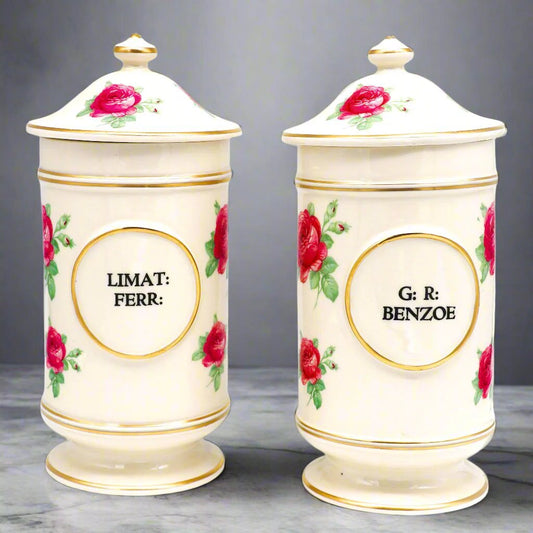 Floral Apothecary Jars