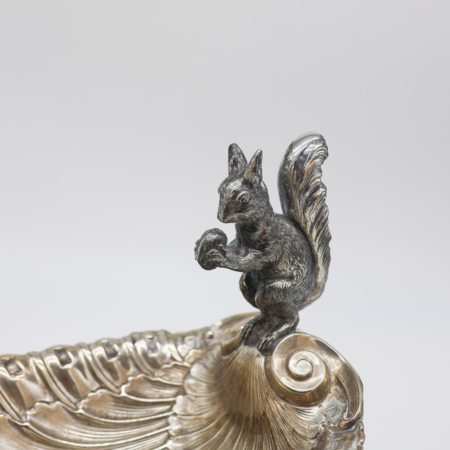 Silver Squirrel Nut Bowl