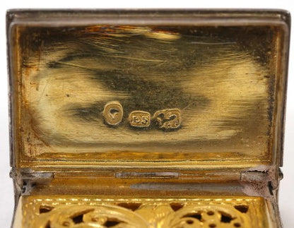 Victorian Sterling Silver Book-Form Vinaigrette