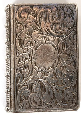 Victorian Sterling Silver Book-Form Vinaigrette