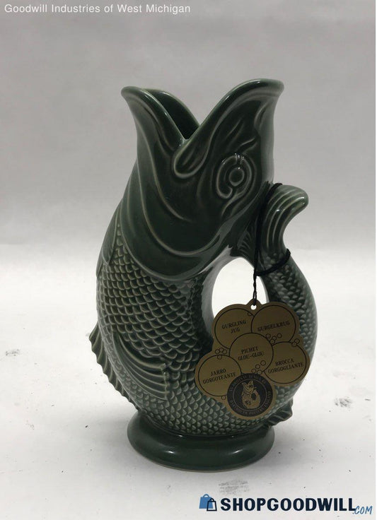 Ceramic Dartmouth Gurgling Pitcher - Green