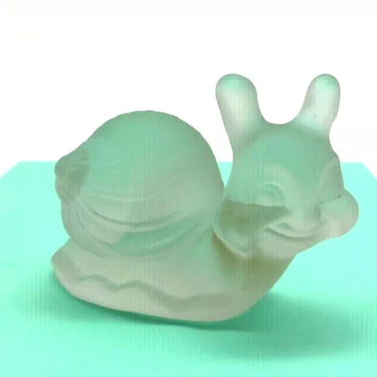 Vintage Goebel Kristall Glass Frosted Smiling Snail