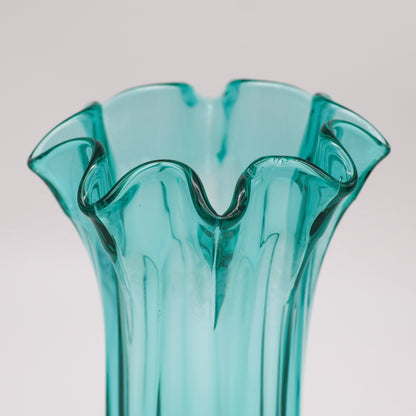 Westmoreland Laurel Green Pedestal Vase