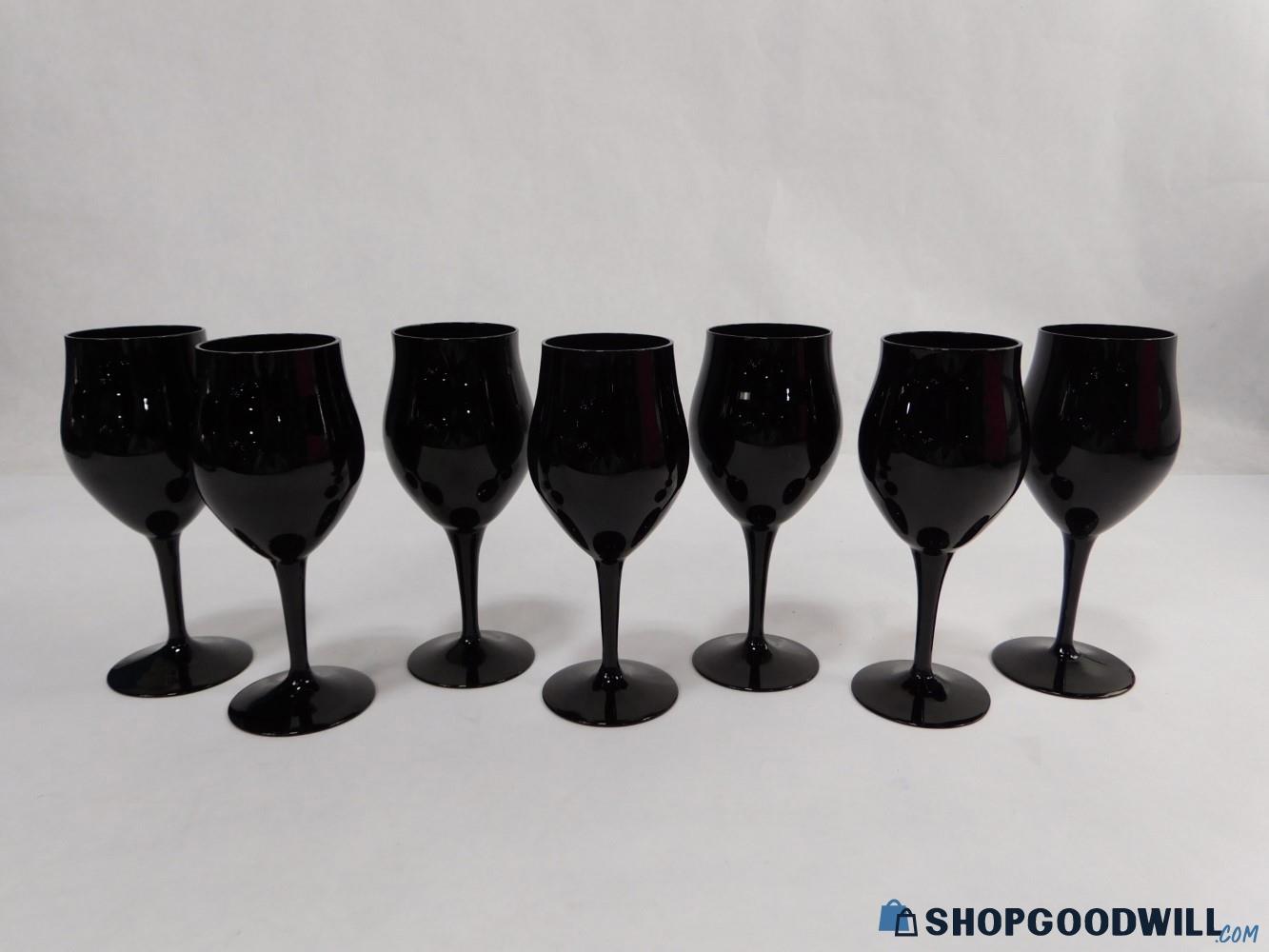 Wine Glass Midnight Lace By Belkraft Crystal set/6